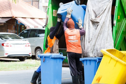 Recycling electronic waste during office clearance in Eltham